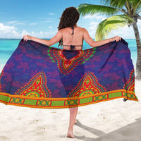 Haiti Choeblack Dashiki Style Sarong Blue Color