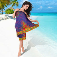 Haiti Choeblack Dashiki Style Sarong Blue Color