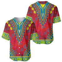 Haiti Choeblack Dashiki Style Baseball Jersey Red Color