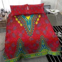 Haiti Choeblack Dashiki Style Bedding Set Red Color