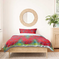 Haiti Choeblack Dashiki Style Bedding Set Red Color