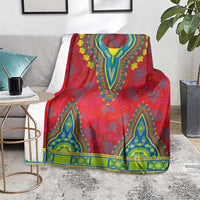 Haiti Choeblack Dashiki Style Blanket Red Color