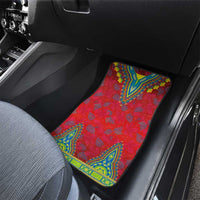Haiti Choeblack Dashiki Style Car Mats Red Color