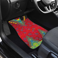 Haiti Choeblack Dashiki Style Car Mats Red Color