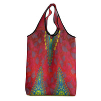 Haiti Choeblack Dashiki Style Grocery Bag Red Color