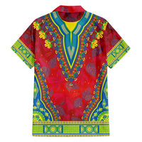 Haiti Choeblack Dashiki Style Hawaiian Shirt Red Color