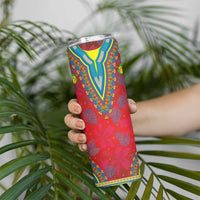 Haiti Choeblack Dashiki Style Skinny Tumbler Red Color