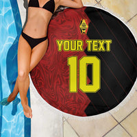 Custom Belgium Football 2024 Go Champion Beach Blanket - Wonder Print Shop