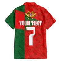 Custom Portugal Football 2024 Go Champion Family Matching Off Shoulder Short Dress and Hawaiian Shirt - Wonder Print Shop