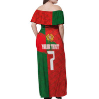 Custom Portugal Football 2024 Go Champion Off Shoulder Maxi Dress - Wonder Print Shop