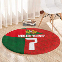 Custom Portugal Football 2024 Go Champion Round Carpet