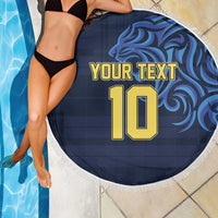 Custom Scotland Football 2024 Go Champion Beach Blanket - Wonder Print Shop