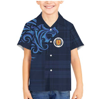 Custom Scotland Football 2024 Go Champion Family Matching Mermaid Dress and Hawaiian Shirt - Wonder Print Shop