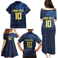 Custom Scotland Football 2024 Go Champion Family Matching Puletasi and Hawaiian Shirt - Wonder Print Shop