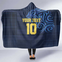 Custom Scotland Football 2024 Go Champion Hooded Blanket