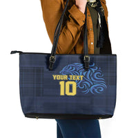 Custom Scotland Football 2024 Go Champion Leather Tote Bag - Wonder Print Shop