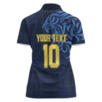 Custom Scotland Football 2024 Go Champion Women Polo Shirt - Wonder Print Shop