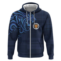 Custom Scotland Football 2024 Go Champion Zip Hoodie - Wonder Print Shop