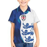 Custom England Football 2024 Go Champion Family Matching Short Sleeve Bodycon Dress and Hawaiian Shirt - Wonder Print Shop