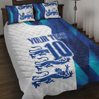 Custom England Football 2024 Go Champion Quilt Bed Set - Wonder Print Shop