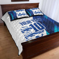 Custom England Football 2024 Go Champion Quilt Bed Set - Wonder Print Shop