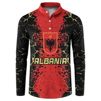 Custom Albania Football 2024 Go Champion Button Sweatshirt - Wonder Print Shop