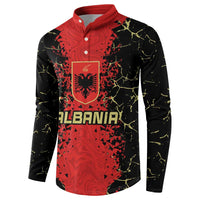 Custom Albania Football 2024 Go Champion Button Sweatshirt - Wonder Print Shop
