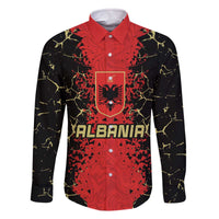 Custom Albania Football 2024 Go Champion Family Matching Off The Shoulder Long Sleeve Dress and Hawaiian Shirt - Wonder Print Shop