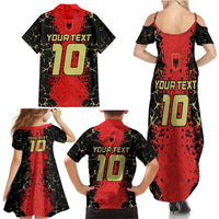 Custom Albania Football 2024 Go Champion Family Matching Summer Maxi Dress and Hawaiian Shirt - Wonder Print Shop
