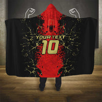 Custom Albania Football 2024 Go Champion Hooded Blanket