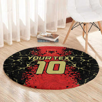 Custom Albania Football 2024 Go Champion Round Carpet