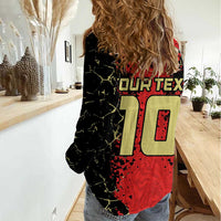 Custom Albania Football 2024 Go Champion Women Casual Shirt - Wonder Print Shop