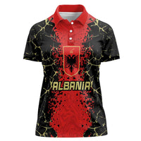 Custom Albania Football 2024 Go Champion Women Polo Shirt - Wonder Print Shop