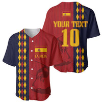 Custom Spain Football 2024 Go Champion Baseball Jersey - Wonder Print Shop
