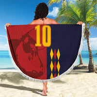 Custom Spain Football 2024 Go Champion Beach Blanket - Wonder Print Shop