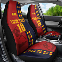 Custom Spain Football 2024 Go Champion Car Seat Cover - Wonder Print Shop