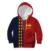 Custom Spain Football 2024 Go Champion Kid Hoodie - Wonder Print Shop