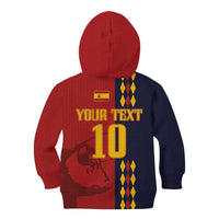 Custom Spain Football 2024 Go Champion Kid Hoodie - Wonder Print Shop