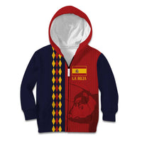 Custom Spain Football 2024 Go Champion Kid Hoodie - Wonder Print Shop