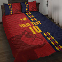 Custom Spain Football 2024 Go Champion Quilt Bed Set - Wonder Print Shop