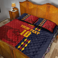 Custom Spain Football 2024 Go Champion Quilt Bed Set - Wonder Print Shop