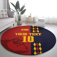 Custom Spain Football 2024 Go Champion Round Carpet