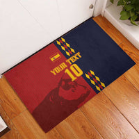 Custom Spain Football 2024 Go Champion Rubber Doormat - Wonder Print Shop