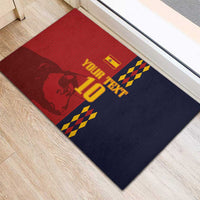 Custom Spain Football 2024 Go Champion Rubber Doormat - Wonder Print Shop