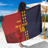Custom Spain Football 2024 Go Champion Sarong - Wonder Print Shop