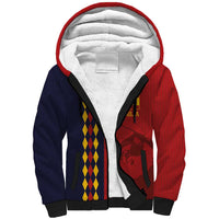 Custom Spain Football 2024 Go Champion Sherpa Hoodie - Wonder Print Shop