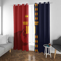 Custom Spain Football 2024 Go Champion Window Curtain - Wonder Print Shop
