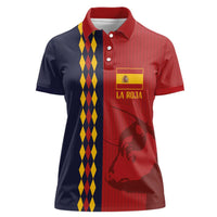 Custom Spain Football 2024 Go Champion Women Polo Shirt - Wonder Print Shop