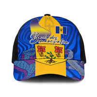 Barbados Emancipation Day Baseball Net Cap Coat of Arms and Map National Flag Style - Wonder Print Shop