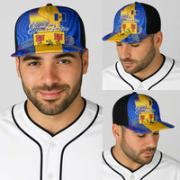 Barbados Emancipation Day Baseball Net Cap Coat of Arms and Map National Flag Style - Wonder Print Shop